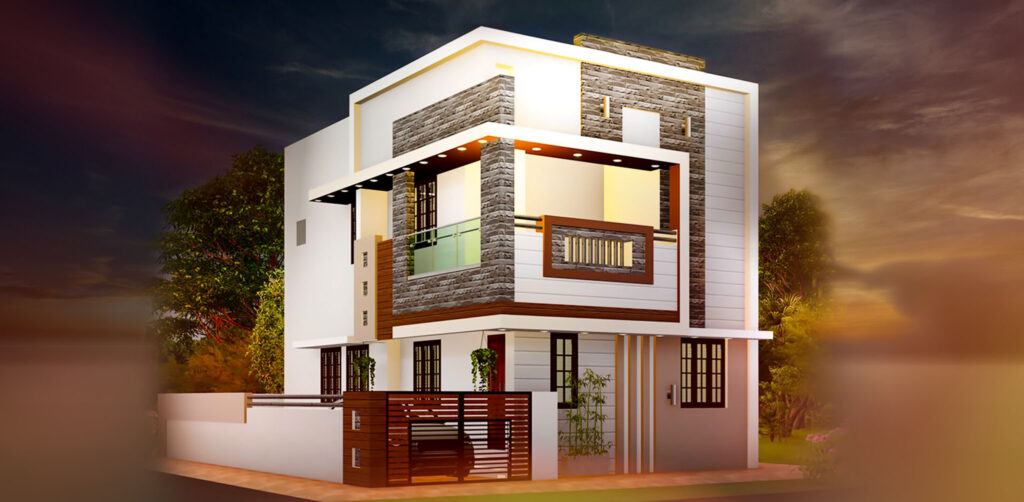 3d house rendering