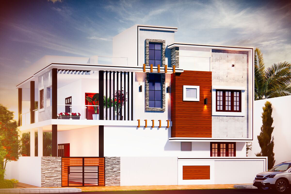 3D House Intended For 3D House Front View