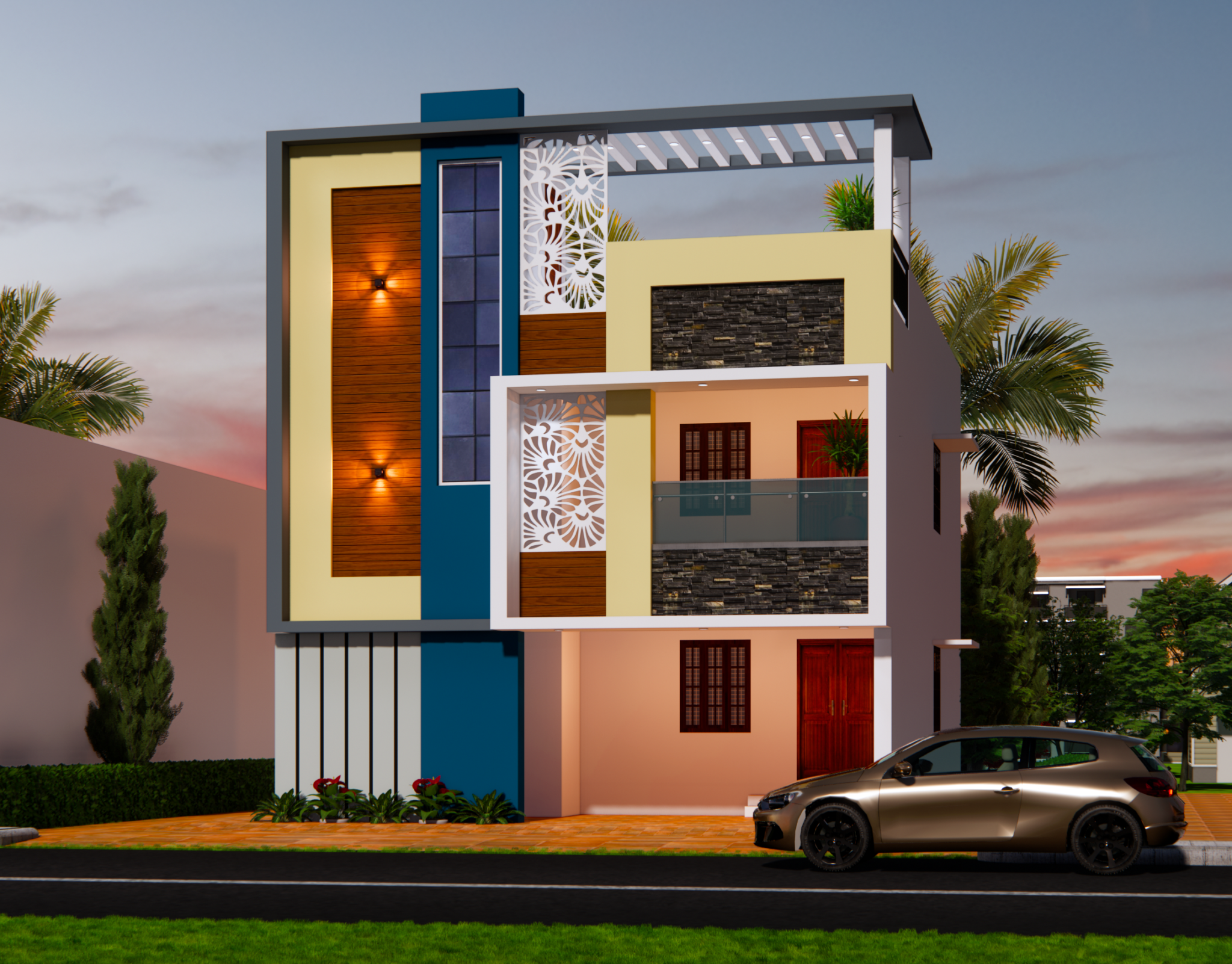 Coimbatore Architecture Elevations Design Rendering Services - Jeeva ...