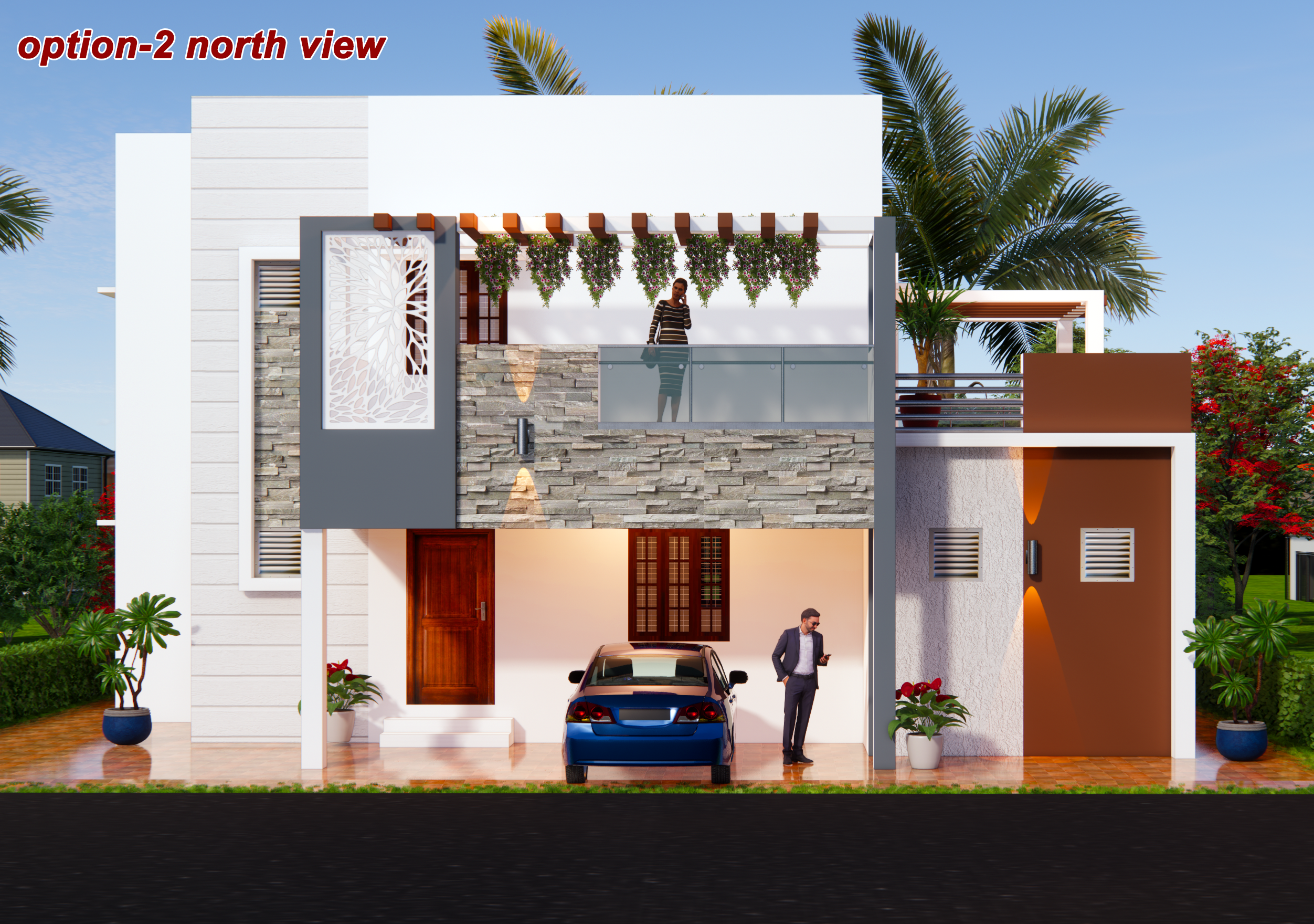 Coimbatore Builders Elevations Design Rendering Services