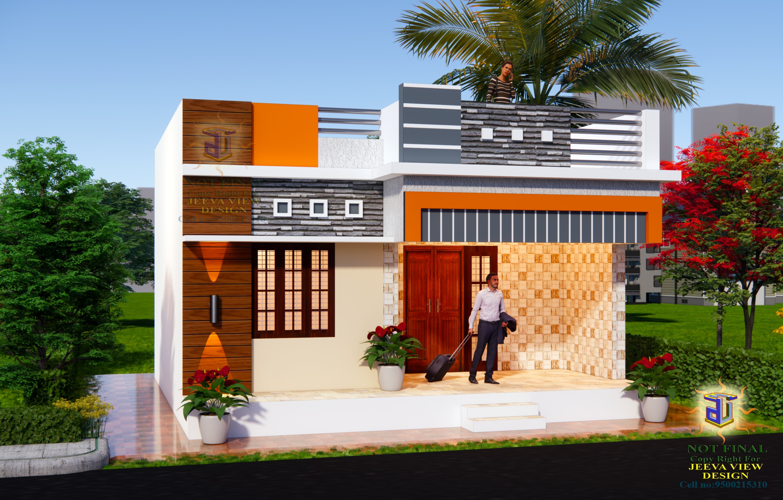 Trichy Facade Elevations Design Rendering Services