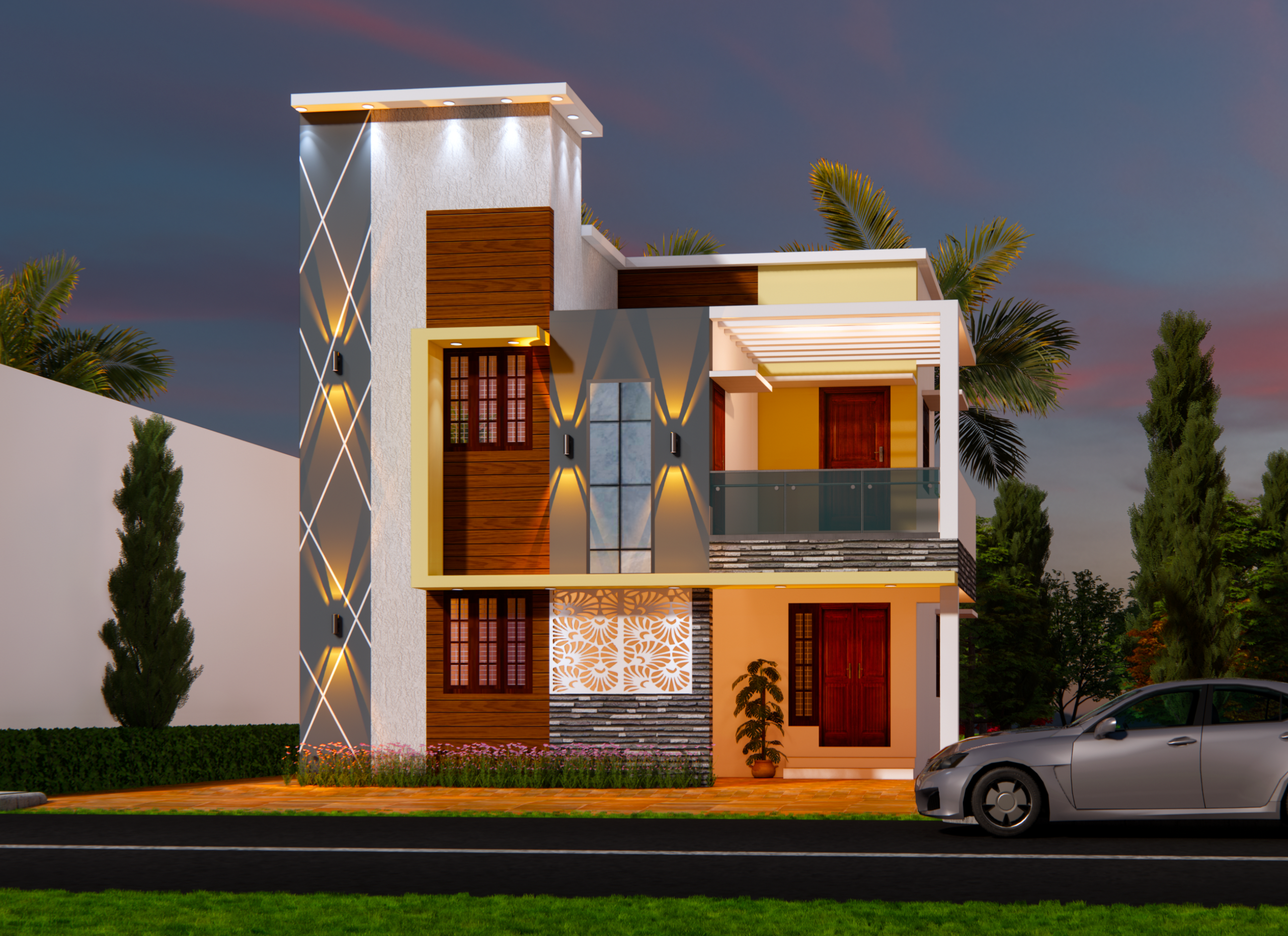 Tirunelveli Facade Elevations Designers Rendering Services