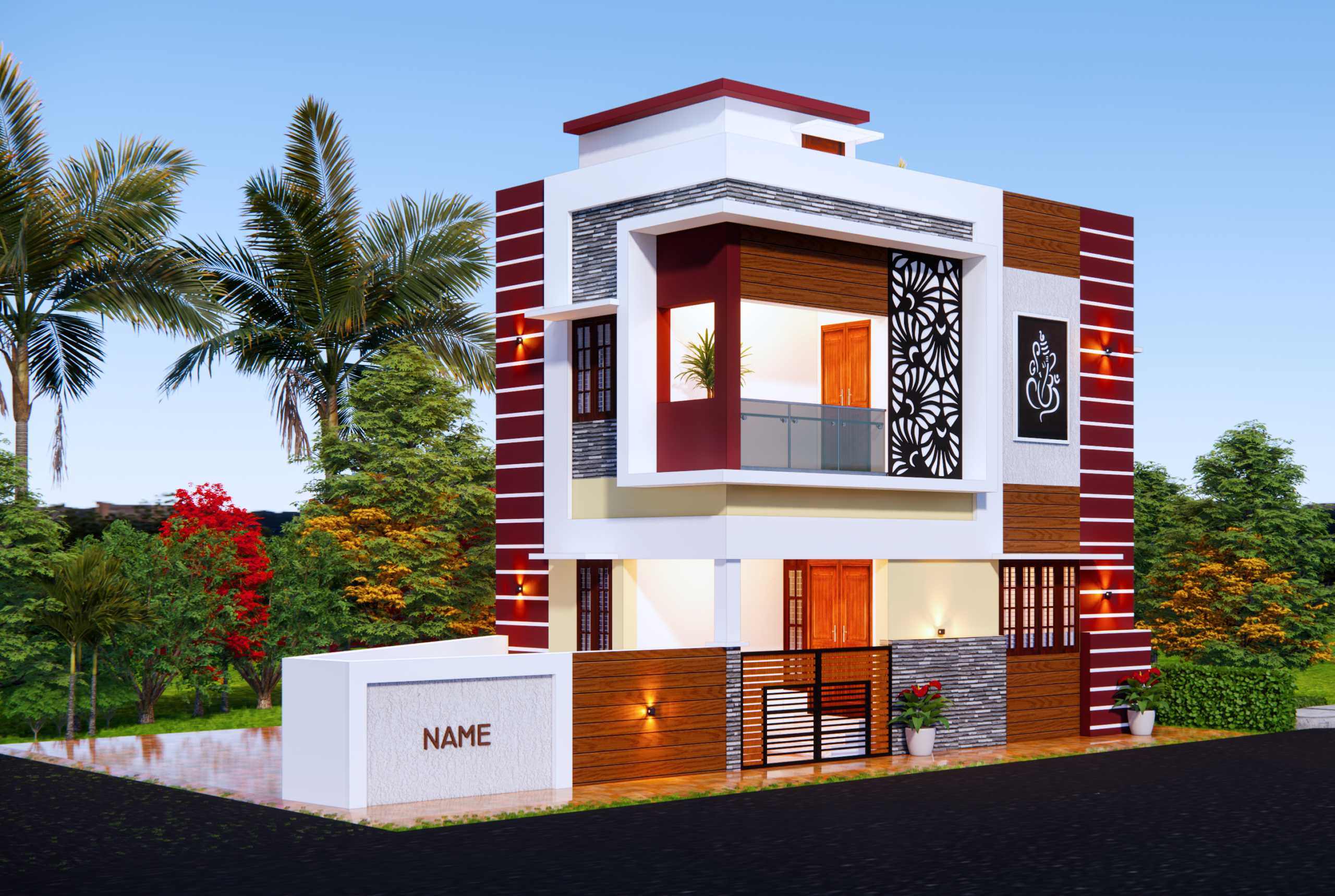 Salem House Elevations Design Rendering Services