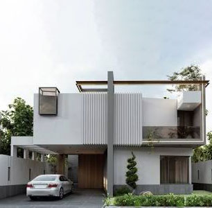 3D Front Elevation Rendering