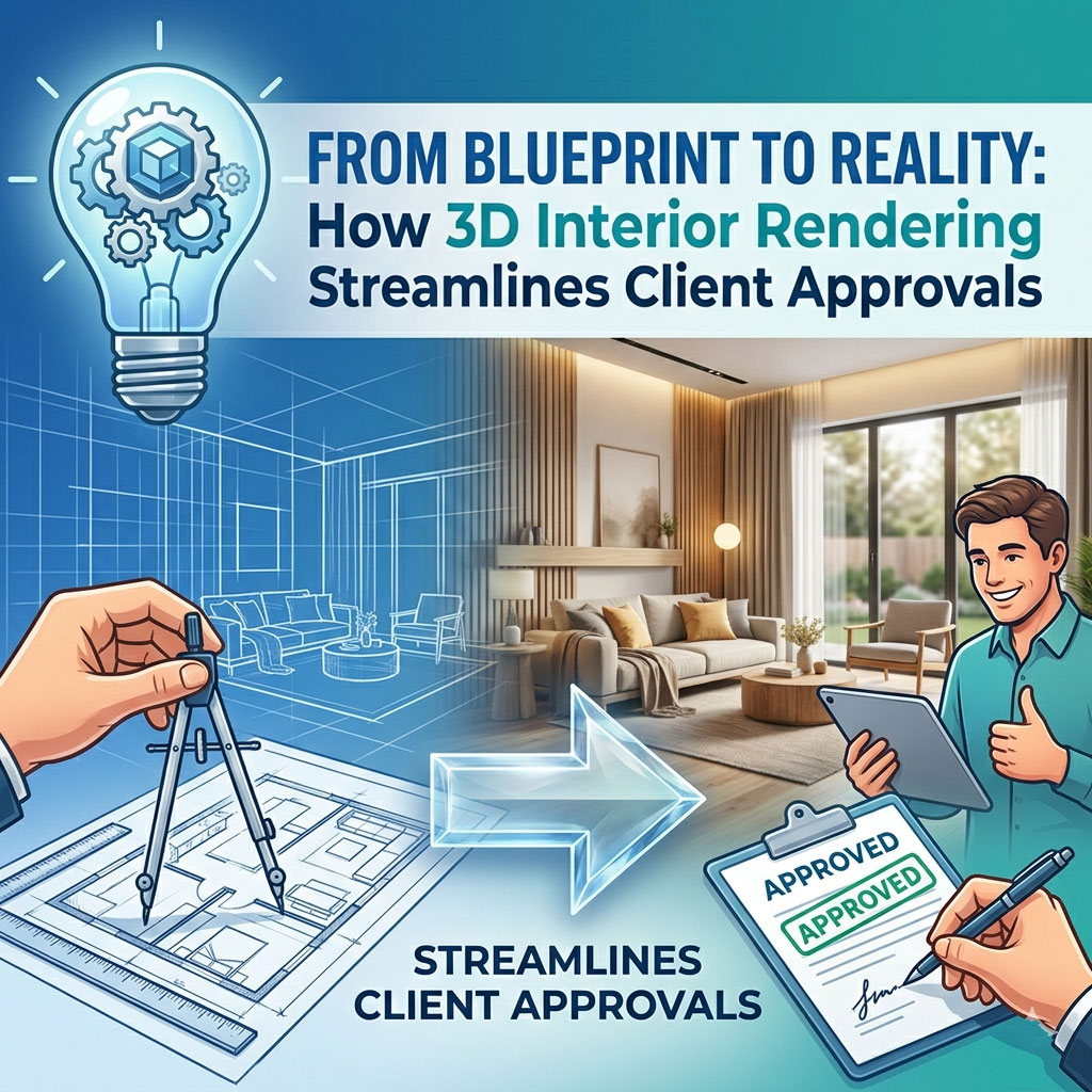From Blueprint to Reality: How 3D Interior Rendering Streamlines Client Approvals