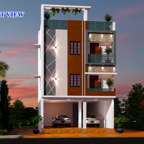 Trichy Modern Elevations Design Rendering Services