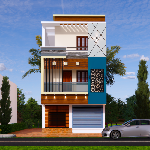 Tirunelveli Building Project Elevations Design Rendering Services 