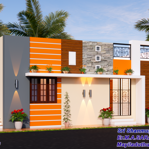 Thanjavur Architecture Elevations design rendering services