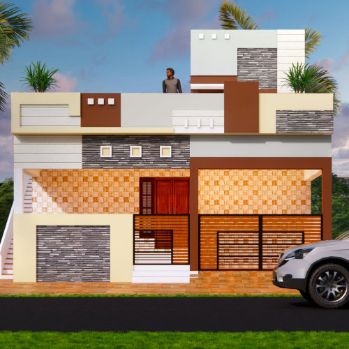 Vellore Modern Architecture Elevations Designers Rendering Services