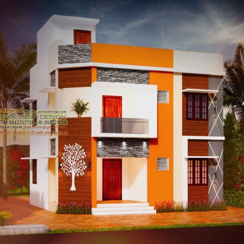 Architectural Elevation Drawing-Virudhunagar
