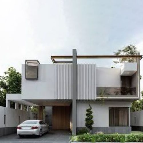 3D Front Elevation Rendering