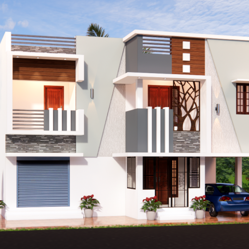 Trichy Elevations Design Rendering Services 