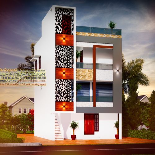 Madurai-traditional house elevation